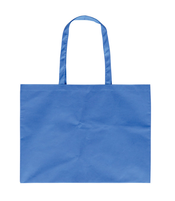 Work bag made of non-woven fabric, large with gusset (5cm), blue01
