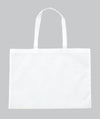 Artwork back made of non-woven fabric, large with gusset (5cm), white01