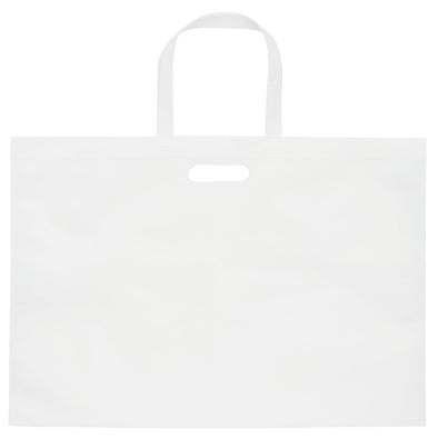 Large work storage bag with hole in the handle, white01