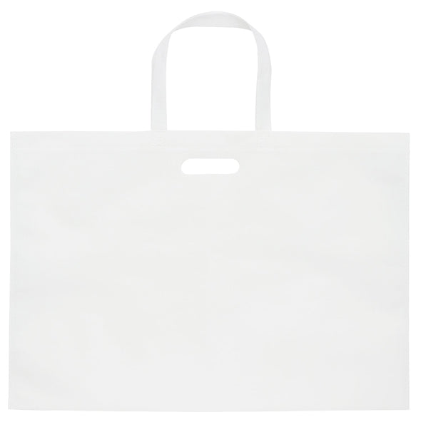 Large work storage bag with hole in the handle, white01