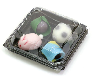 Set of 10 pieces for 4 Japanese sweets cases01