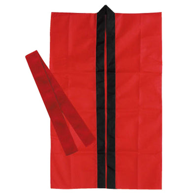 Long happy non-woven fabric red J (with headband)01
