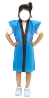 Long happy non-woven fabric blue J (with headband)03