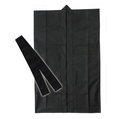 Long happy non-woven fabric black J (with headband)01