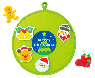 Christmas wreath attached with felt01