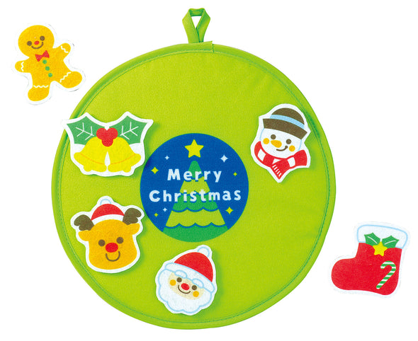 Christmas wreath attached with felt01