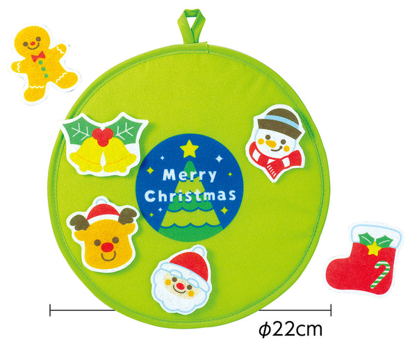 Christmas wreath attached with felt01