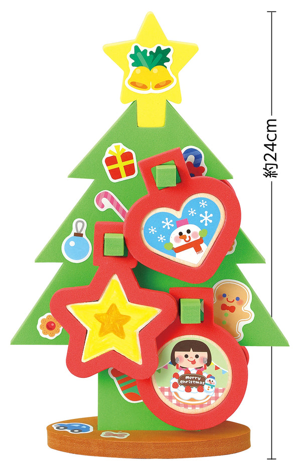 Drawing Christmas tree with wooden parts01