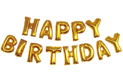 Birthday Balloon Gold01