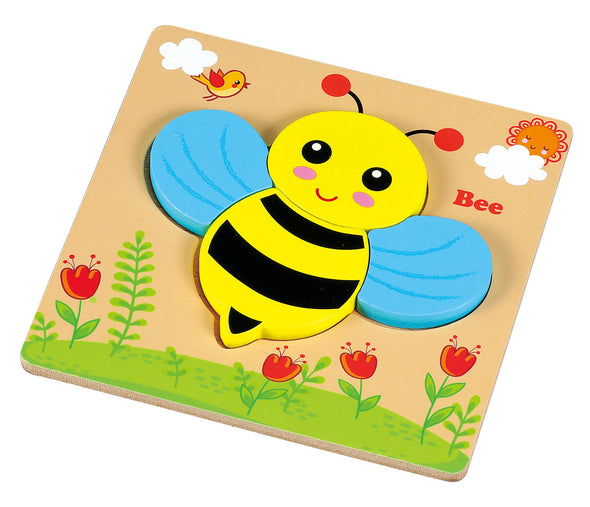 Wooden puzzle bee01