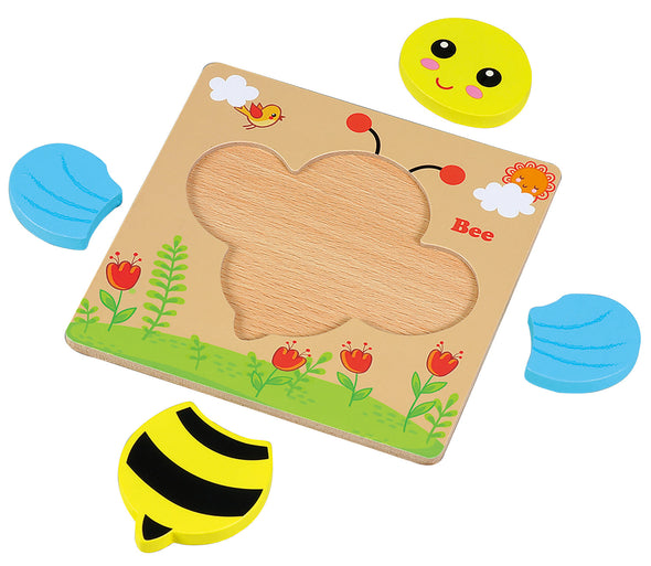 Wooden puzzle bee01