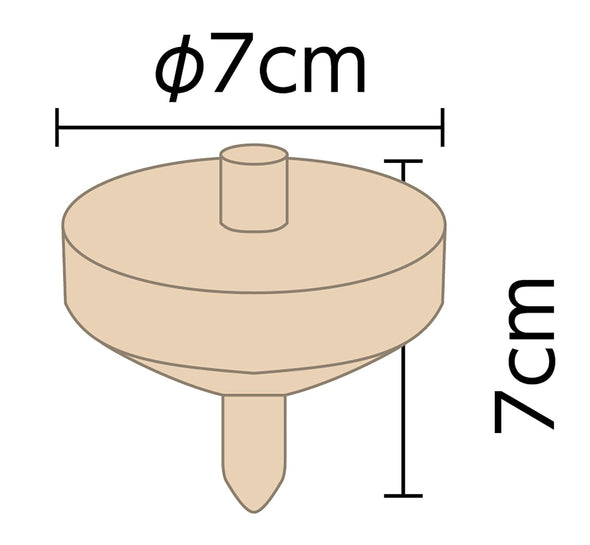 Wooden sesame (with string) uncolored φ7002