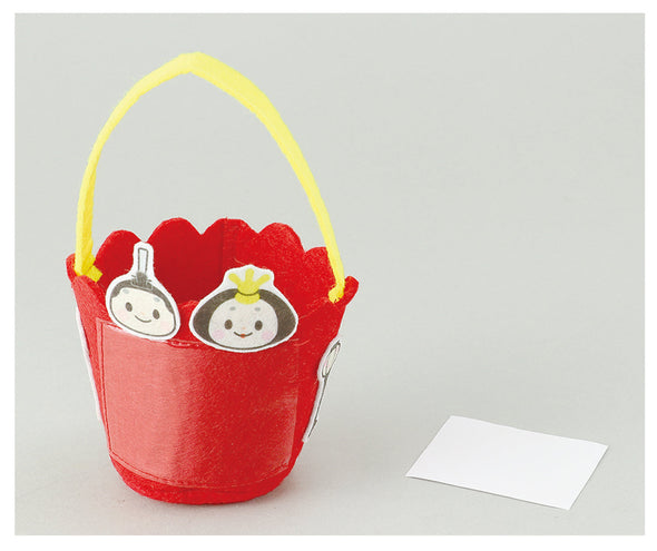 Bucket-shaped felt doll case04