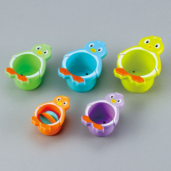 Colorful penguin shower cup02