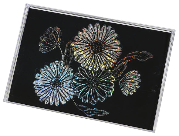 Hologram scratch board with folding case01