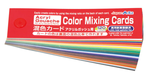 Mixed color card for acrylic gash with storage bag01