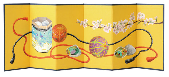 Gold folding screen (six pieces) small01