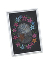 Acrylic art glass metallic frame set small01