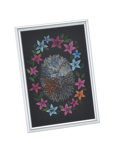 Acrylic art glass metallic frame set small01