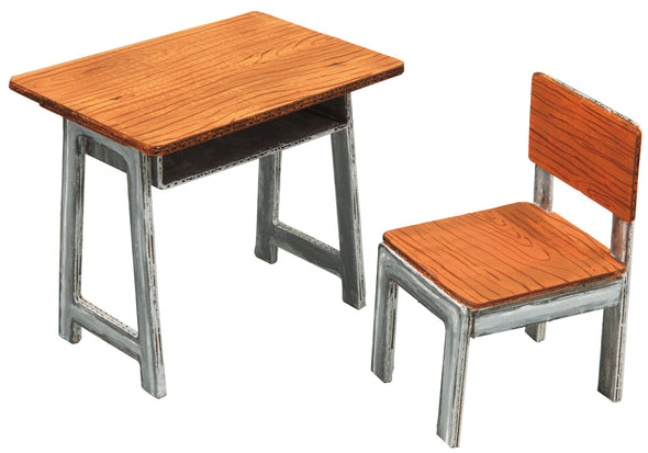 Desk and chair diorama base (hard paper)01