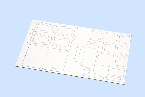 Desk and chair diorama base (hard paper)03