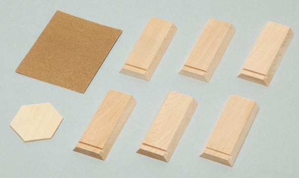 Wooden hexagonal pencil holder (unassembled)01