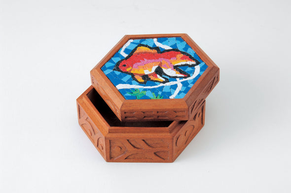 Multibox hexagonal box with plastic sieve01