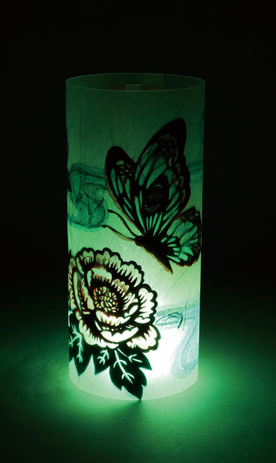 Easy Japanese paper art with flickering light01