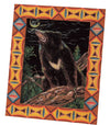 Art glass carved wood frame set large01