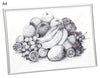 Pointillism frame A4 with pen01