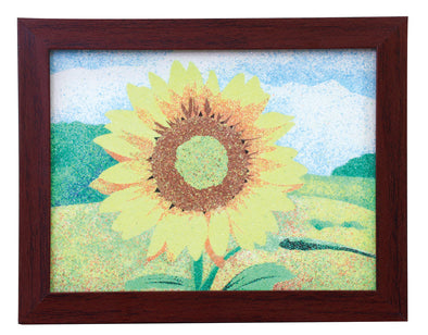 Sand painting set double size woodgrain frame set01