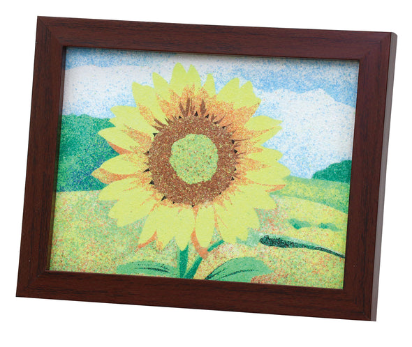 Sand painting set double size woodgrain frame set03