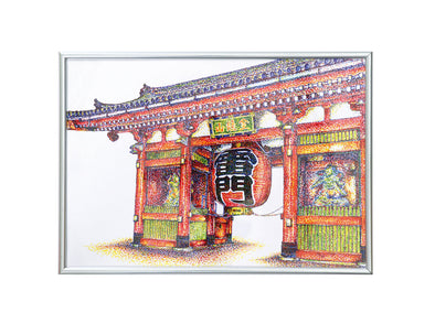 3 color stippling frame A401