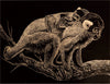 Gold scratch board with metallic frame01
