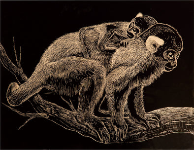 Gold scratch board with metallic frame01
