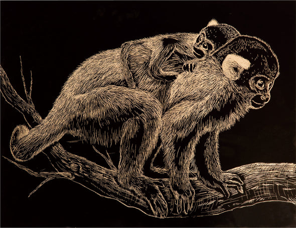 Gold scratch board with metallic frame01