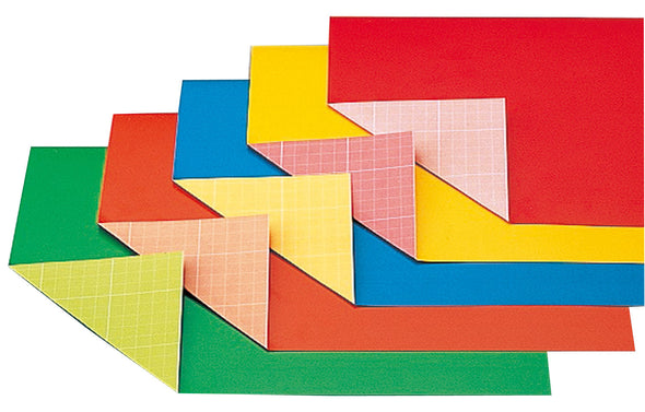New double-sided color graph paper, 4-cut, thin, 5-sheet set01