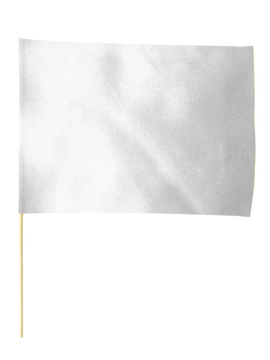 Satin extra large flag silver φ12mm01