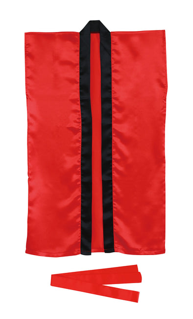 Soft satin long happy S red (with headband)01