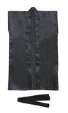 Soft satin long happy L black (with headband)01