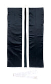 Soft satin long hip L black/silver collar (with headband)01