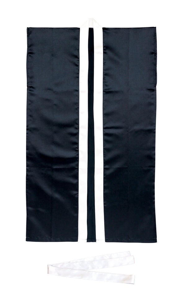 Soft satin long hip L black/silver collar (with headband)01