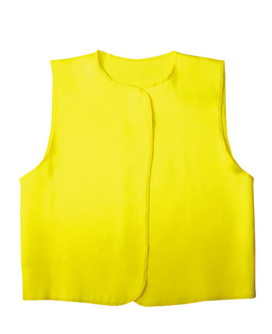 Soft satin vest J yellow01
