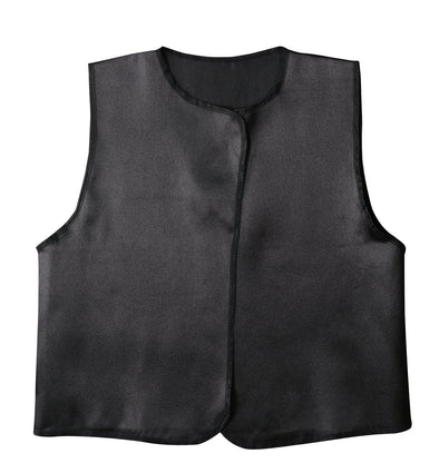 Soft satin vest C black01