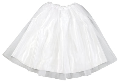 Satin frilly skirt white01