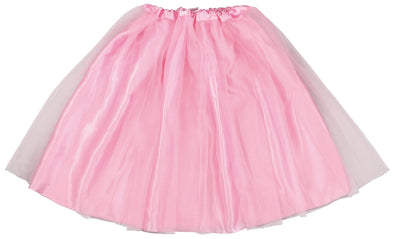 Satin frilly skirt pink01