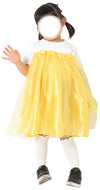 Satin frilly skirt yellow02