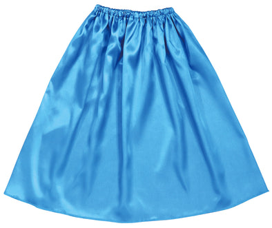 Soft satin jacket/skirt straight blue01