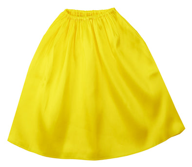 Soft satin jacket/skirt straight yellow01