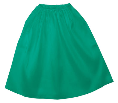 Soft satin jacket/skirt straight green01